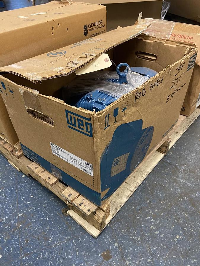 Used WEG,00312XT3E213T,3Hp Explosion Proof Motor 1170RPM 208-230/460V Frame 213T