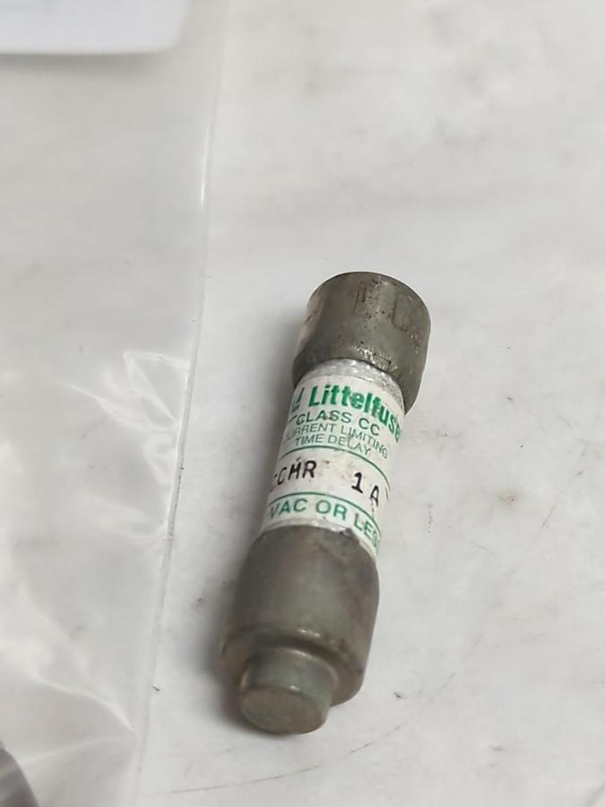 Used LITTELFUSE,CCMR1,CLASS CC 1 AMP FUSE LOT OF 9 PRE-OWNED