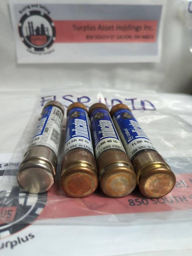 Used LITTELFUSE,FLSR40ID,INDICATOR 40 AMP FUSE LOT OF 4 PRE-OWNED