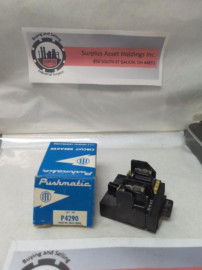 ITE,P4290,PUSHMATIC CIRCUIT BREAKER 90 AMP 2-POLE NOS