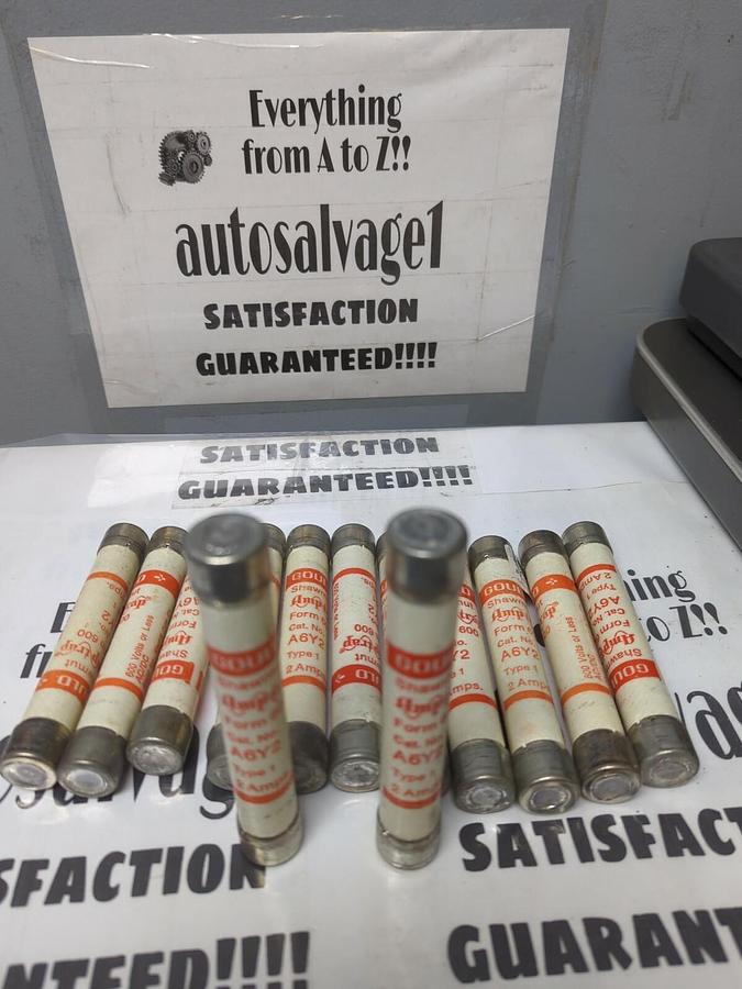 GOULD SHAWMUT,A6Y2,TYPE 1 FUSE LOT OF 13 NOS
