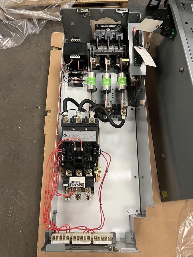 Used Allen-Bradley,2112B,Size 4 45" MCC Fused Starter Bucket 75HP