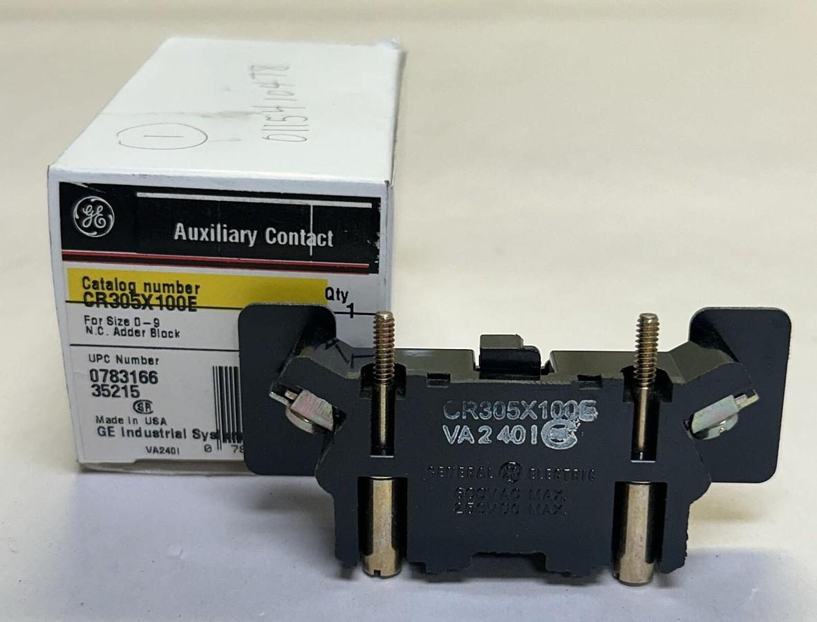 Used GE,CR305X100E,AUXILIARY CONTACT NEW