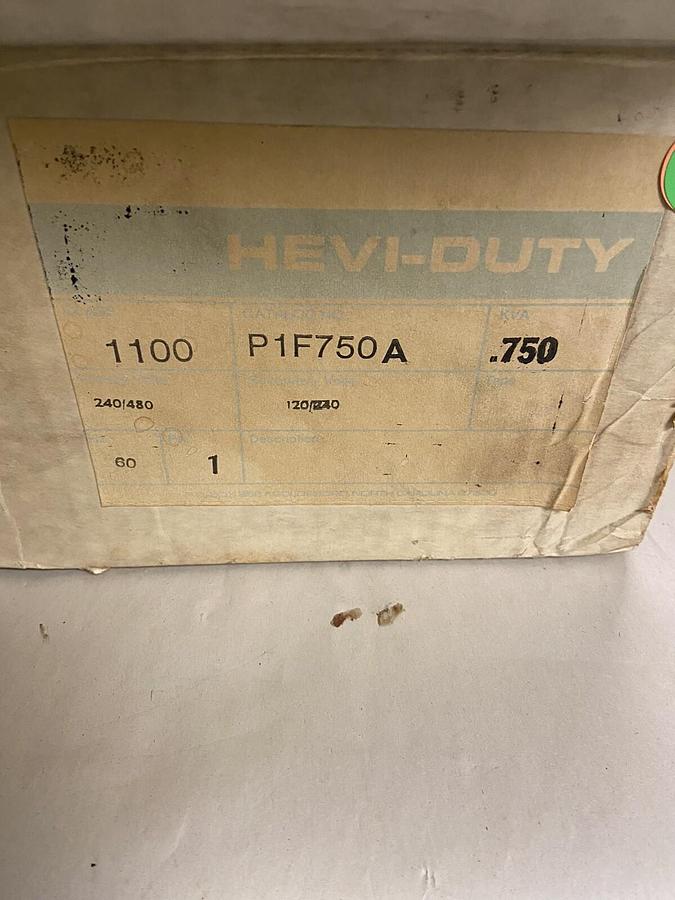 Sola,P1F750A,Transformer 750VA Pr 240/480V Sec 120V/240V