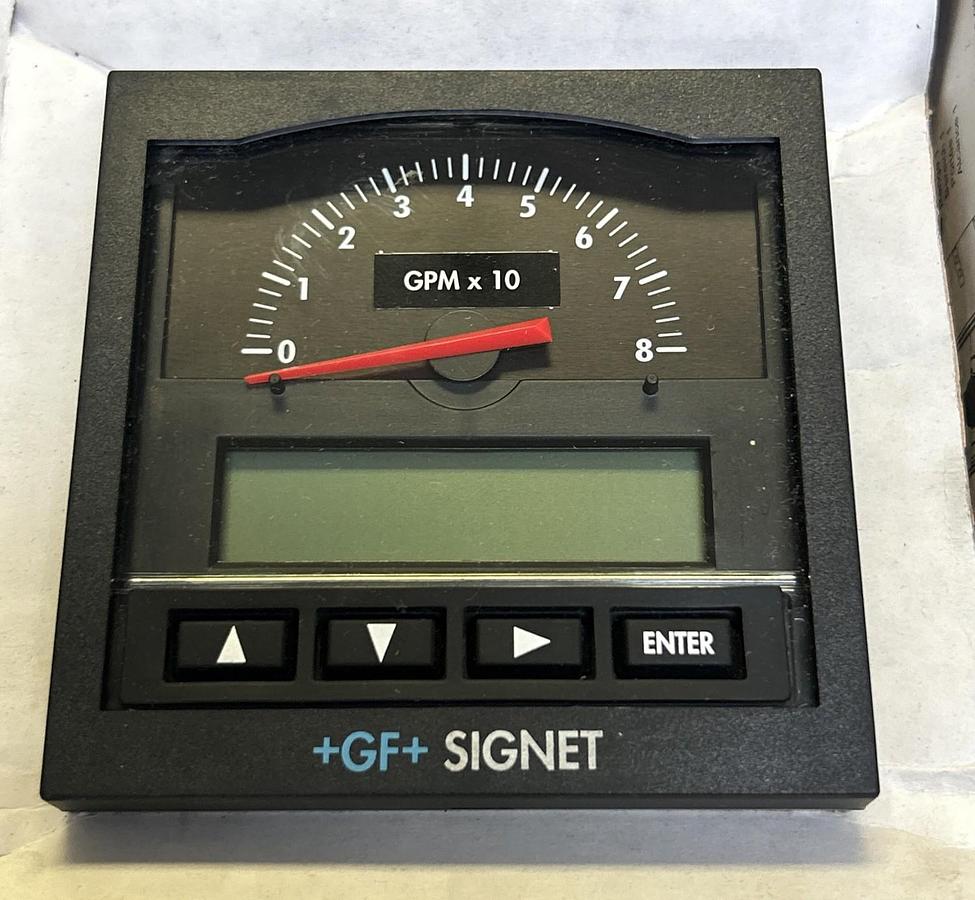 GEORG FISCHER SIGNET,3-5075,FLOW METER 0-8 GPM NOS