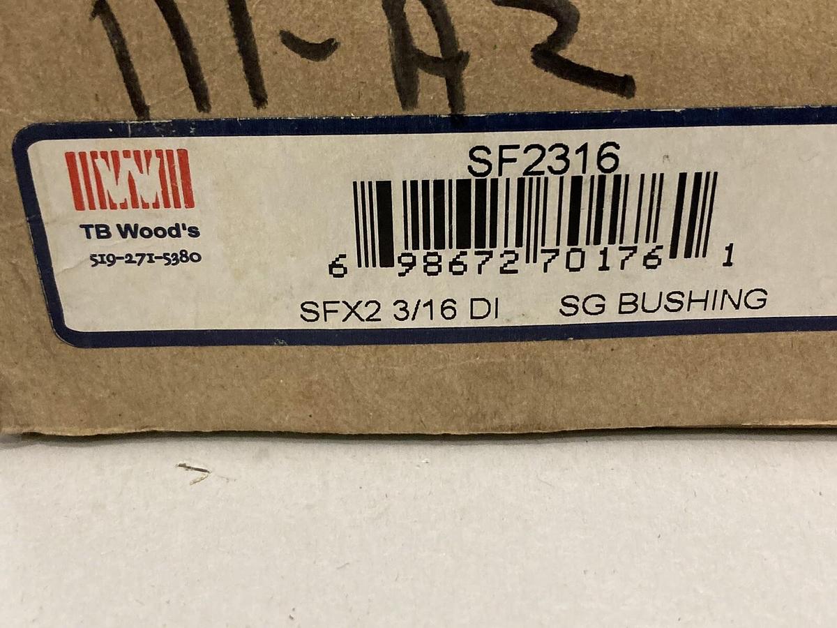 Used TB Wood's,SFX2 3/16 DI,SG Bushing