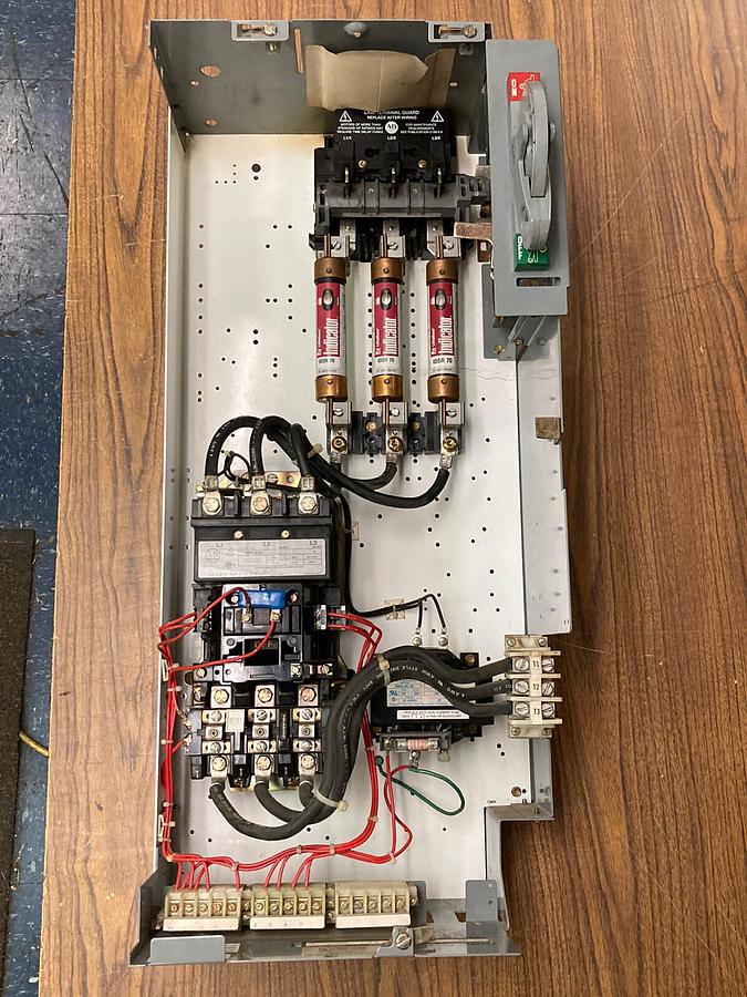 Used Allen-Bradley,2100 2112B,Size 3 Fused MCC 32 INCH Starter Feeder Bucket