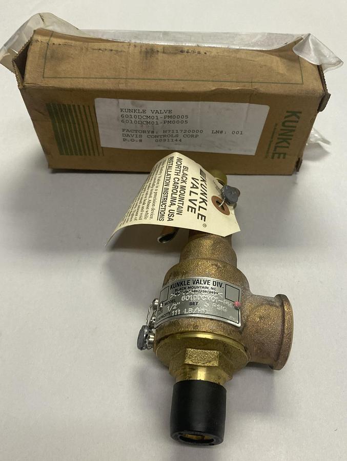 KUNKLE,6010DCM01-PM0005,PRESSURE RELIEF VALVE NOS