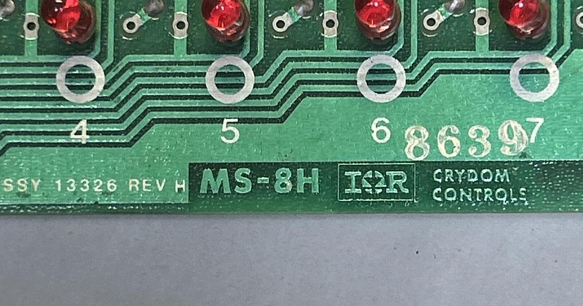 Used CRYDOM CONTROLS,MS-8H,MOUNTING BOARD