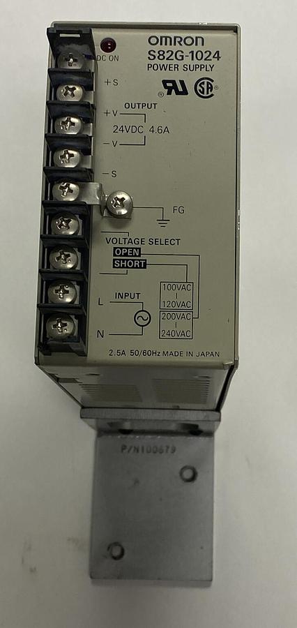 Used OMRON,S82G-1024,POWER SUPPLY 2.5AMP 50/60HZ