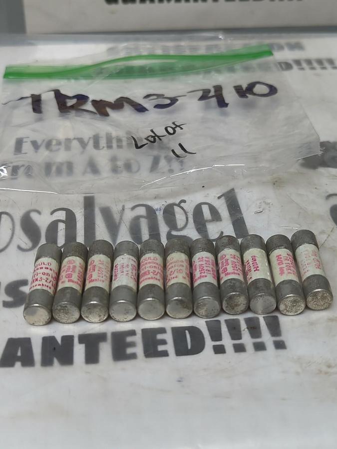GOULD SHAWMUT,TRN3-2/10,TRI-ONIC FUSE LOT OF 11 NOS
