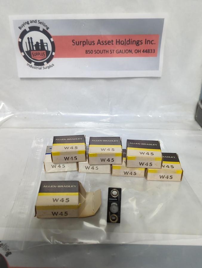 ALLEN BRADLEY,W45,THERMAL OVERLOAD HEATER ELEMENT LOT OF 8 NOS