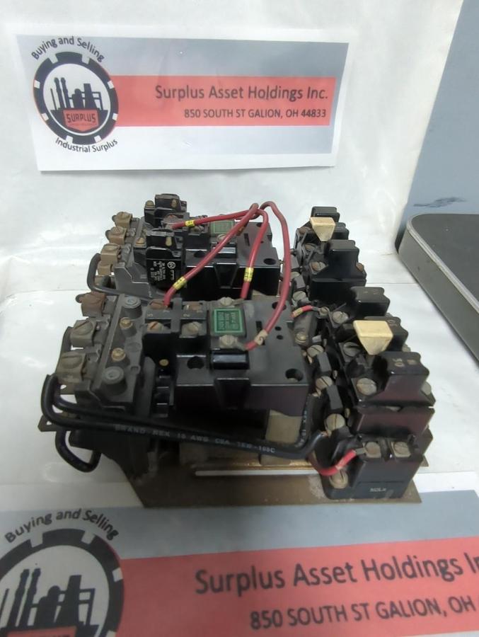 Used ALLEN BRADLEY,715X-BOA11,SIZE 1 REVERSING STARTER PRE-OWNED