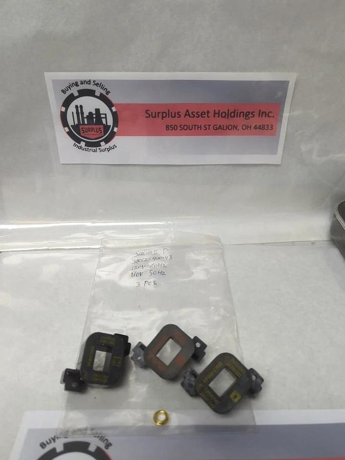 Used SQUARE D,31012-400-43,COIL 120V 60HZ 110V 50HZ LOT OF 3 PRE-OWNED