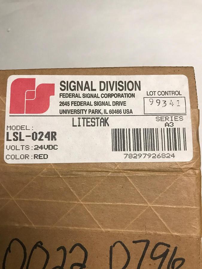 Used Federal Signal,LSL-024R,Red LiteStak