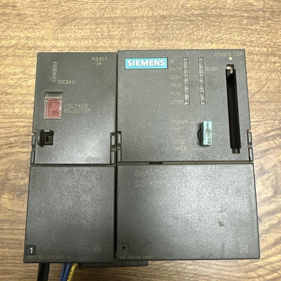 Used Seimens,CPU315-2 DP,PLC Module w/PS307 24VDC Power Supply