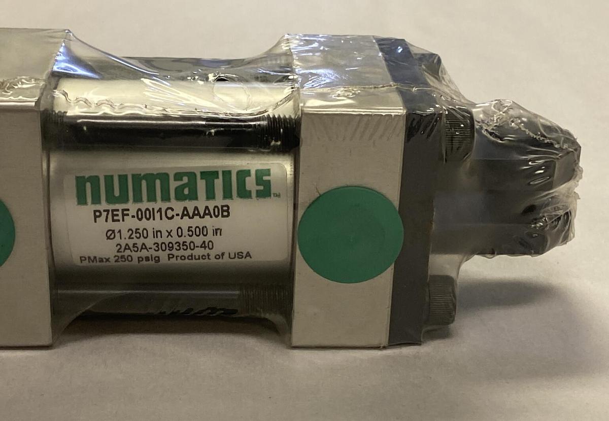 Used NUMATICS,P7EF-00I1C-AAA0B CYLINDER,1.25 INCH X .5 INCH NEW