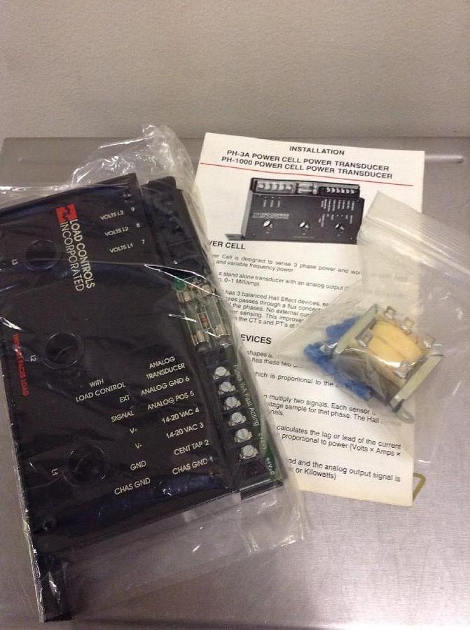 Load Controls Inc.,PH-3A,Power Cell Transducer With External Transformer Incl.