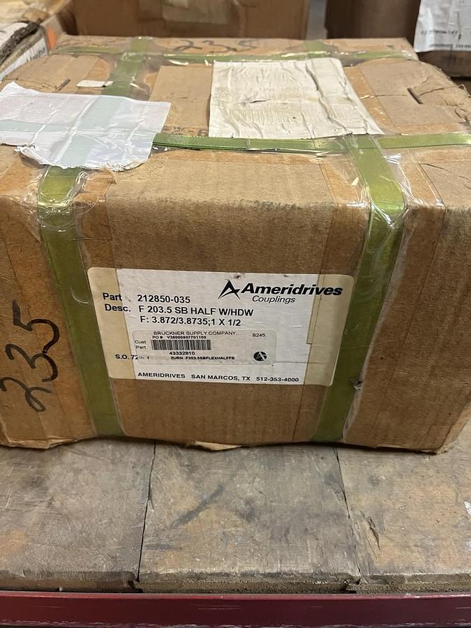 AMERIDRIVE,212850-35,F203.5 SB HALF W/HDW F 3.872/3.8735 1X1/2