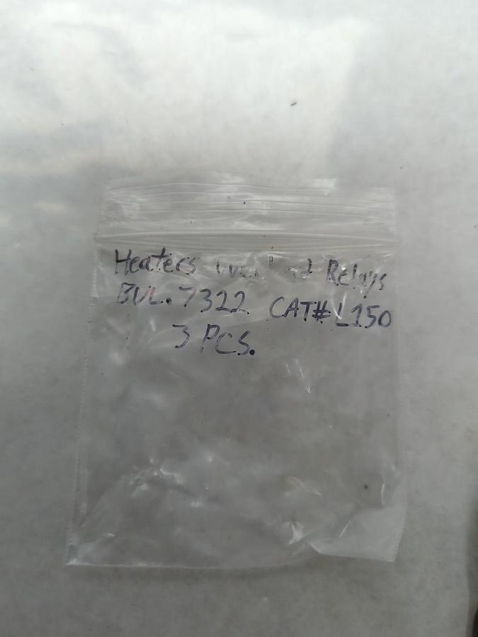 Used SYLVANIA,L.1.50,OVERLOAD HEATER ELEMENT LOT OF 3 PRE-OWNED