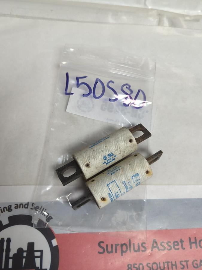 Used LITTELFUSE,L50S-80,POWR-GARD 80 AMP FUSE LOT 2 OF PRE-OWNED