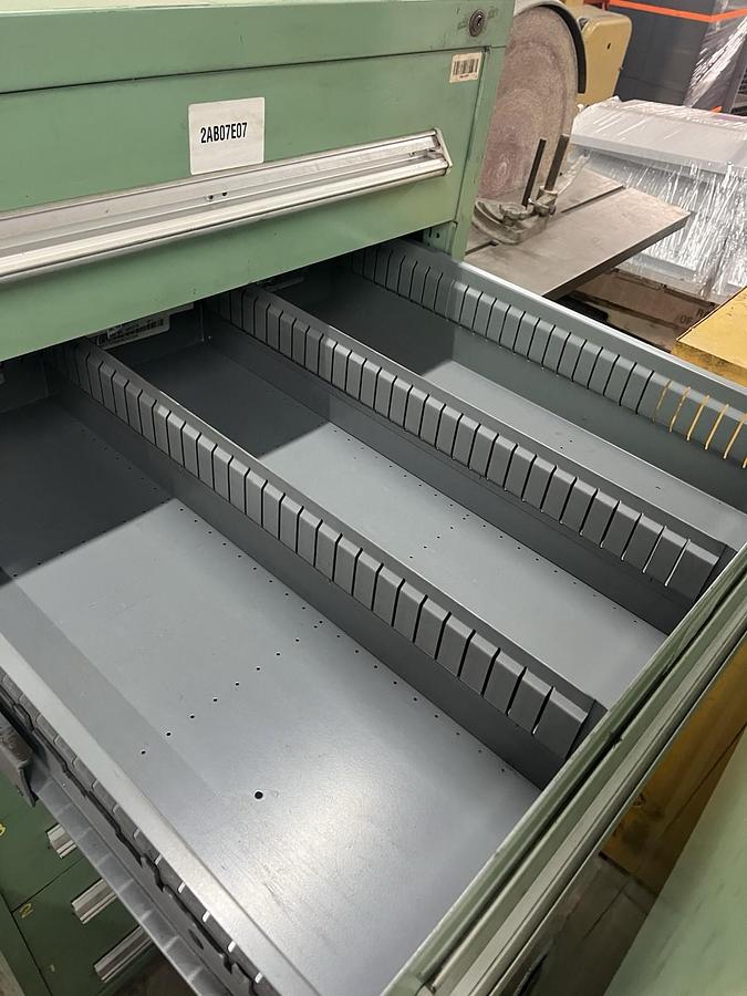 Used Stanley Vidmar 7 Drawer Cabinet 30x60x28 have dividers not pictured