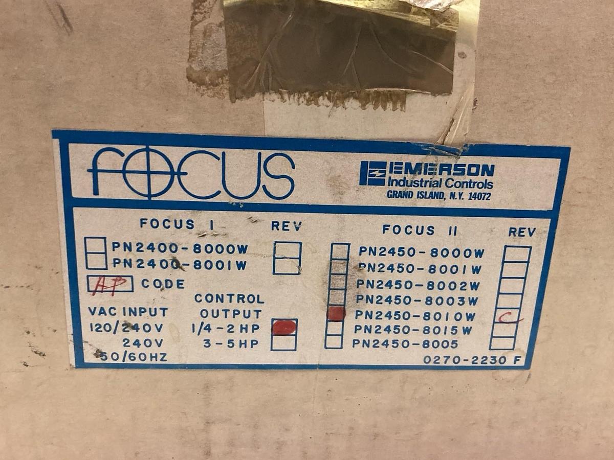 Emerson,2450-8010W,Motor Control Drive 1/4-2HP