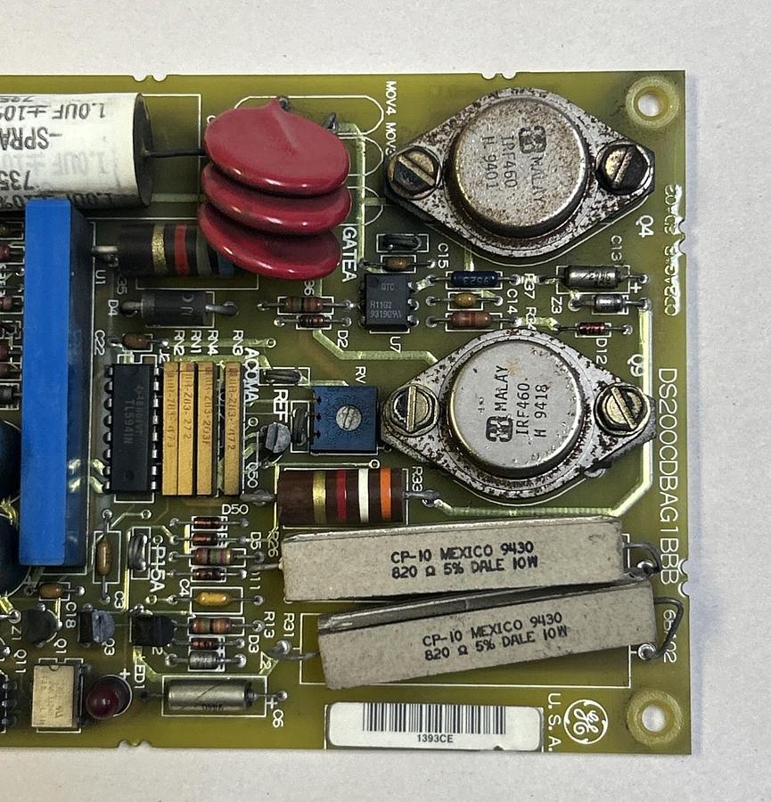 Used GENERAL ELECTRIC,DS200CDBAG1BBB,DRIVE BOARD CIRCUIT BOARD