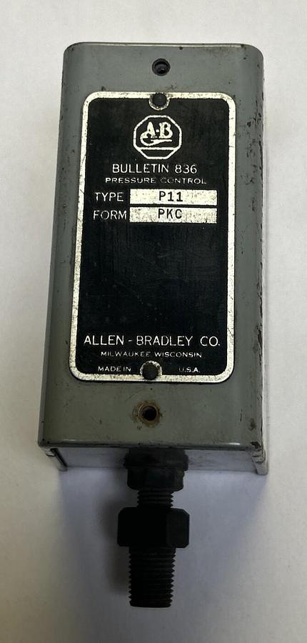Used ALLEN BRADLEY,836-P11-PKC,PRESSURE CONTROL SWITCH