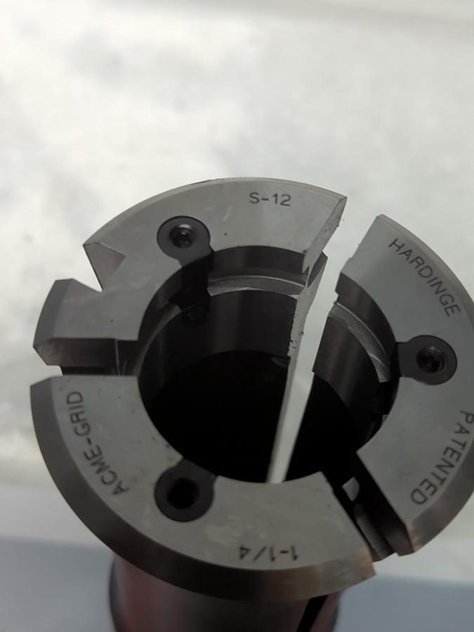 Used HARDING,S-12,ACME GRID SPLIT COLLET 1-1/4 INCH PRE-OWNED