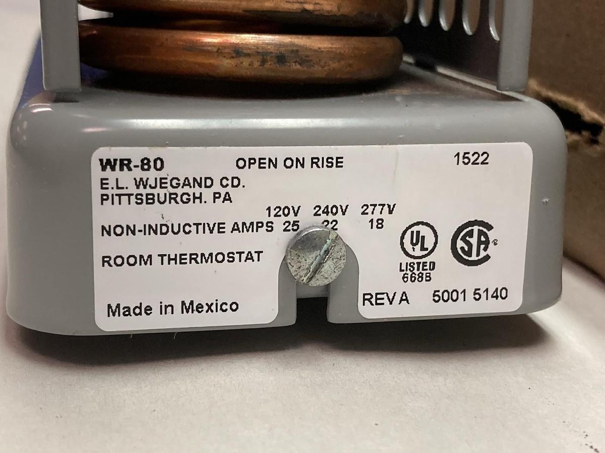 Chromalox,WR-80 PCN 263177,Thermostat 277V 25A