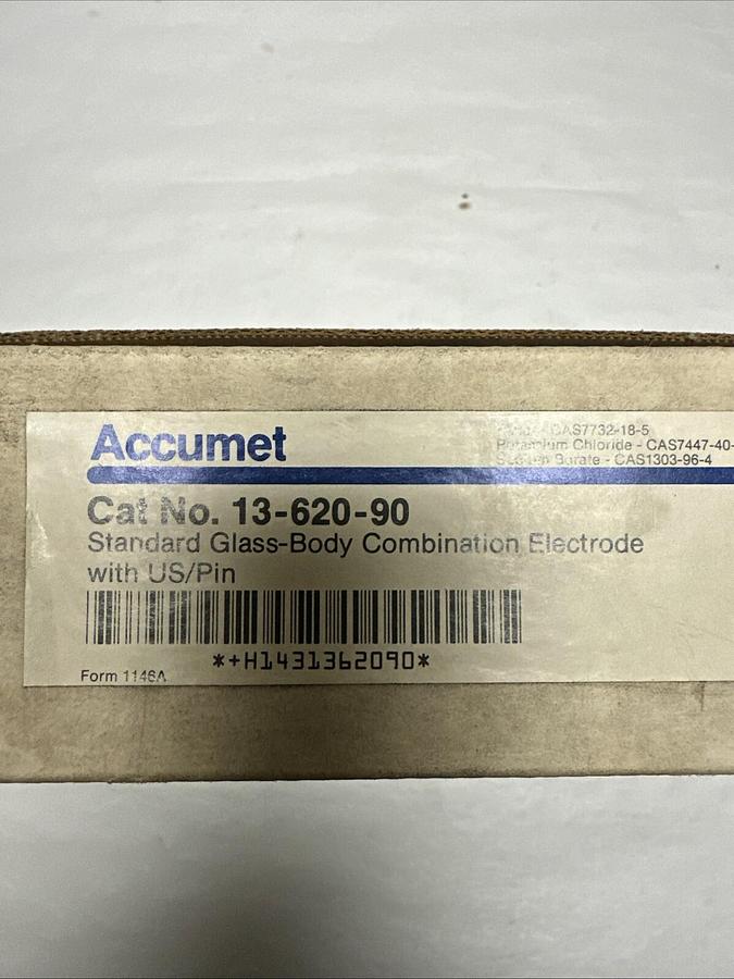 Used Accumet,13-620-90,Glass-Body Combo Electrode