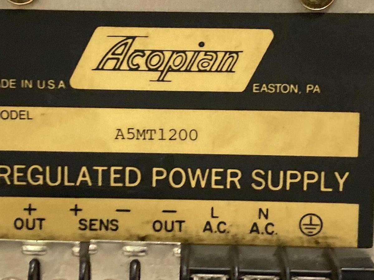 Used Acopian,A5MT1200,DC Power Supply