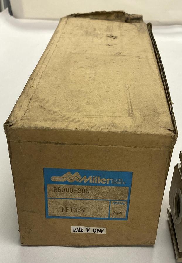 MILLER,R8000-20N,FLUID POWER REGULATOR 3/4" INCH NPT NOS
