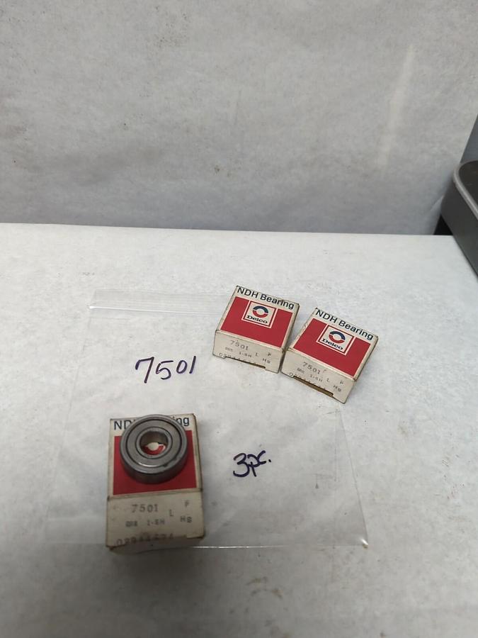NDH DELCO,7501,BALL BEARING LOT OF 3 NOS