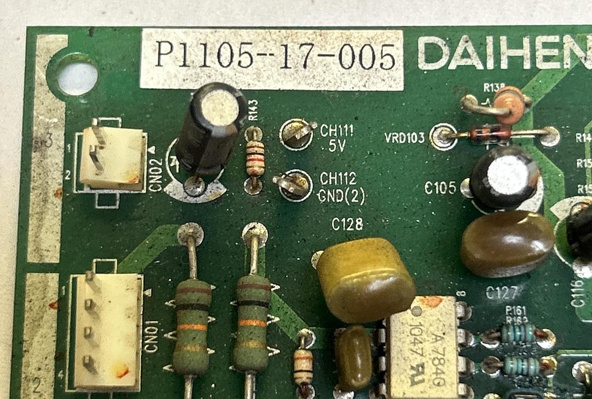 Used DAIHEN OTC,P10264X,CIRCUIT BOARD FOR DP400 WELDER