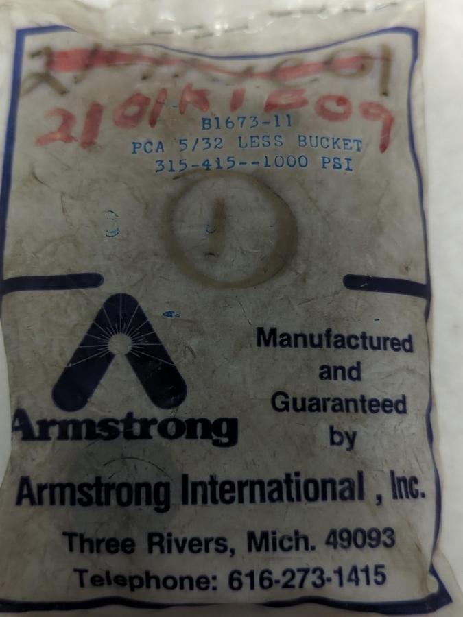 ARMSTRONG,B1673-11,LESS BUCKET PCA 5/32 315-415 1000 PSI NOS