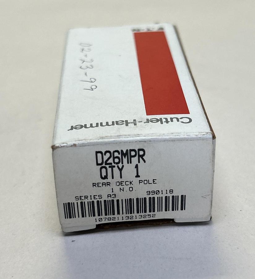 Used CUTLER-HAMMER,D26MPR,REAR DECK POLE RELAY NEW