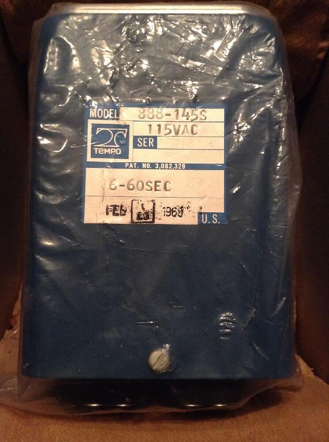 Tempo,Model 888-1455,TIMER 115VAC 6-60 Sec