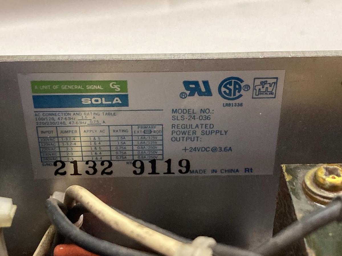 Used Sola,Model SLS-24-036,Power Supply
