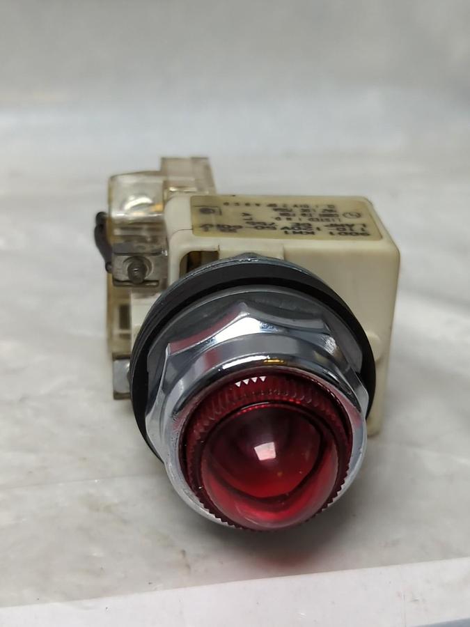 Used SQUARE D,9001 KM1,SERIES E RED PILOT GE 755 LAMP PRE-OWNED
