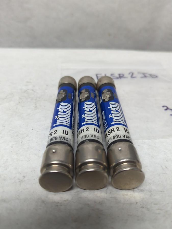 Used LITTELFUSE,FLSR2ID,INDICATOR 2 AMP FUSE LOT OF 3 PRE-OWNED