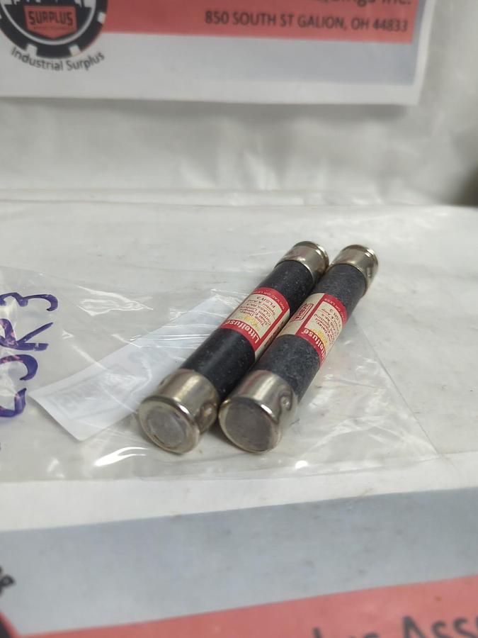 Used LITTELFUSE,FLSR 3,SLO-BLO 3 AMP FUSE LOT OF 2 PRE-OWNED