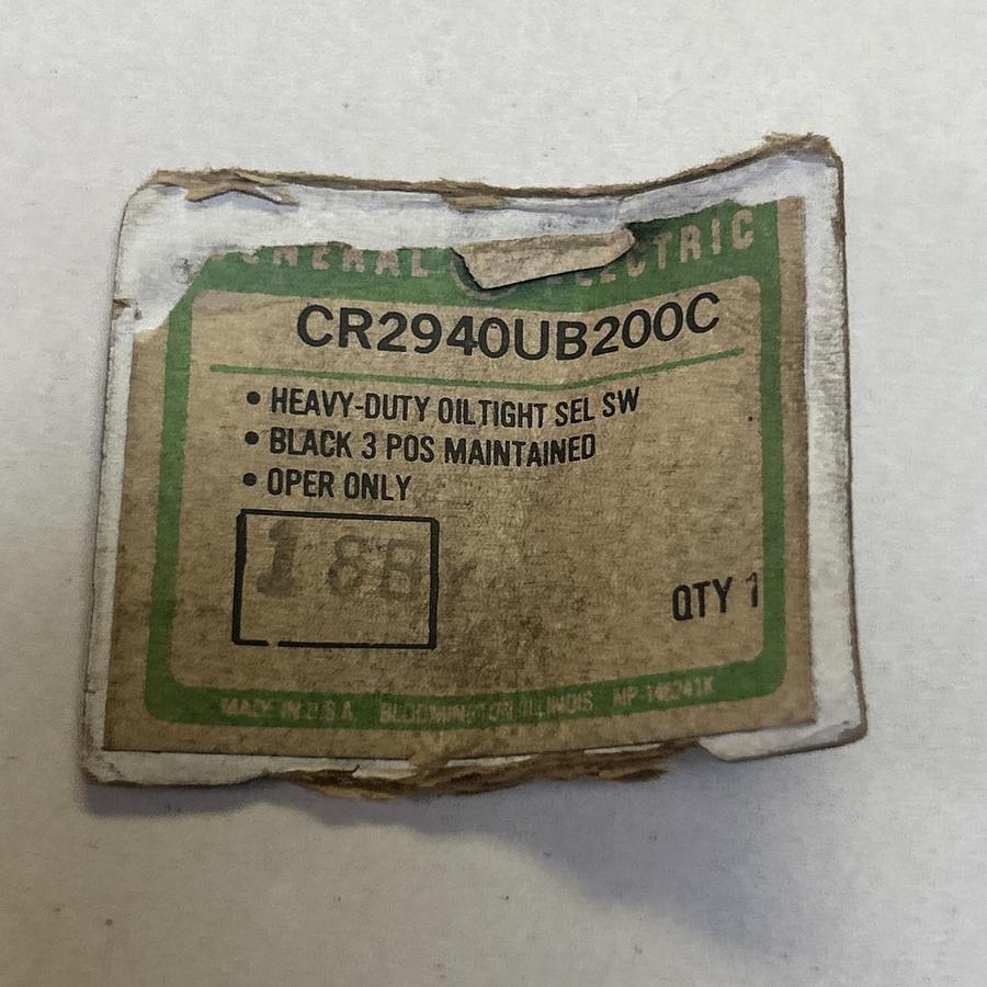GENERAL ELECTRIC,CR2940UB200C,SELECTOR SWITCH NOS