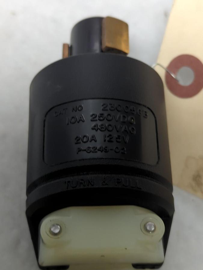 Used HUBBELL,HBL23005GB,LOCK PLUG 10A 250VDC 480VAC 20A 125V PRE-OWNED
