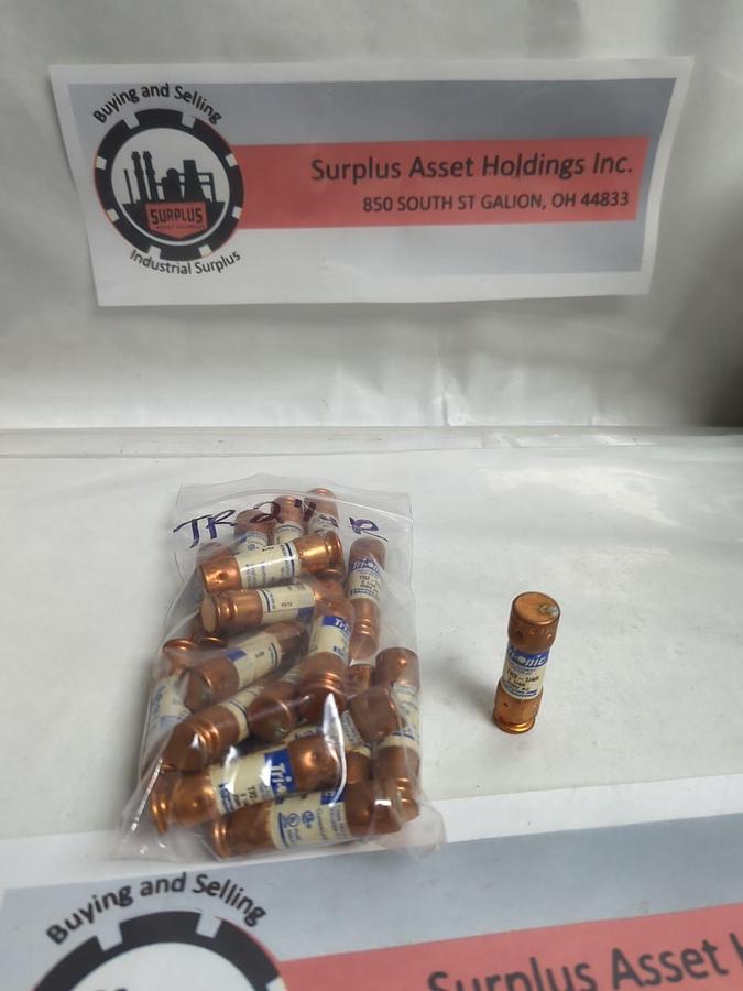 Used FERRAZ SHAWMUT,TR-2-1/4R,TRI-ONIC 2-1/4 AMP FUSE LOT OF 19 PRE-OWNED