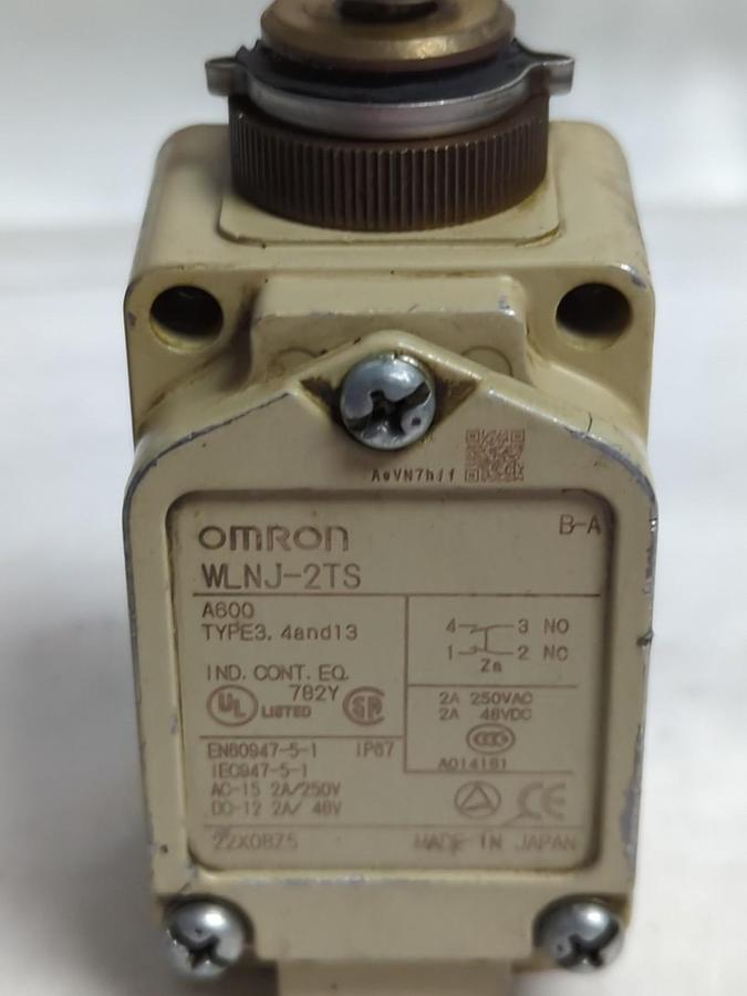Used OMRON,WLNJ-2TS,LIMIT SWITCH A600 TYPE 3 4 & 14 PRE-OWNED
