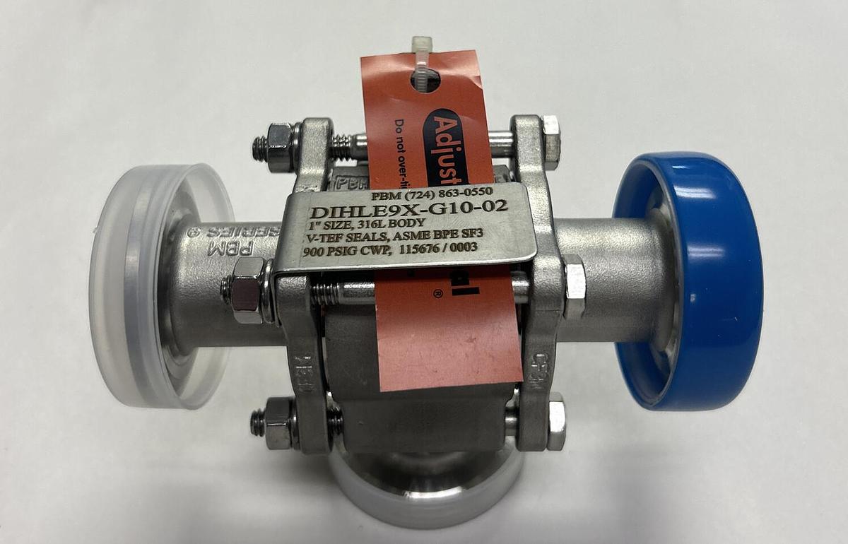 PBM,DIHLE9X-G10-02,GLOVE VALVE 3WAY 1 INCH NEW