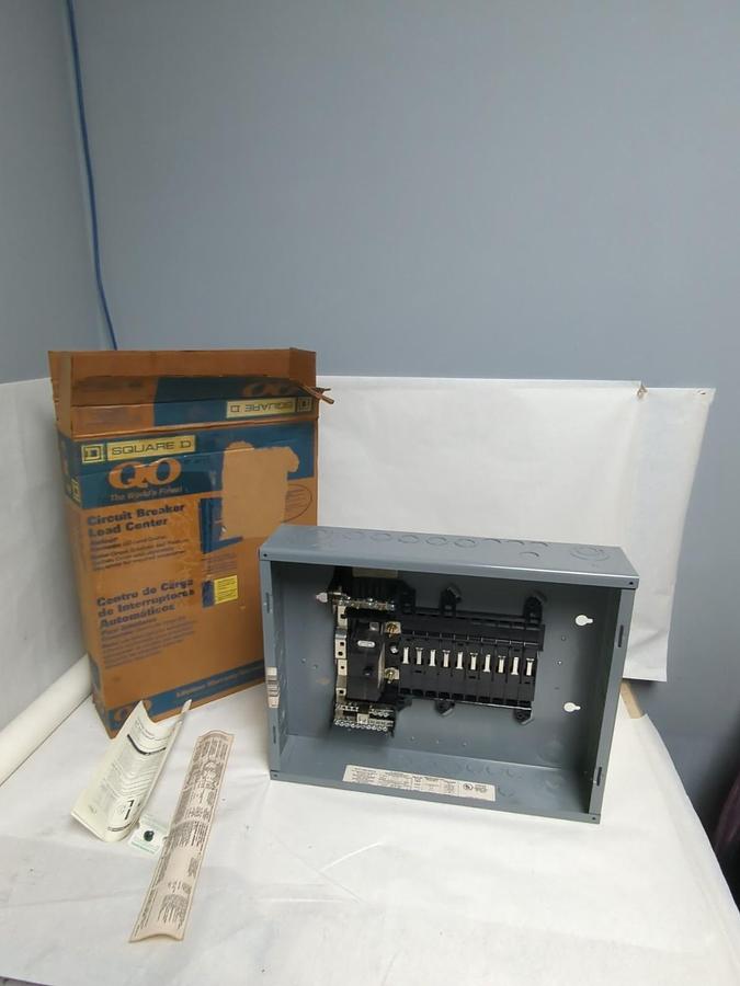SQUARE D,QO120M100,CIRCUIT BREAKER LOAD CENTER 100 AMP 20-SPACE 20-CIRCUITS NOS