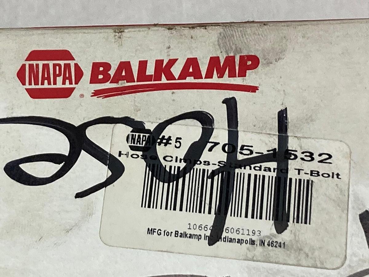 Napa Hayward,705-1532,Standard T-Bolt Hose Clamp LOT OF 3